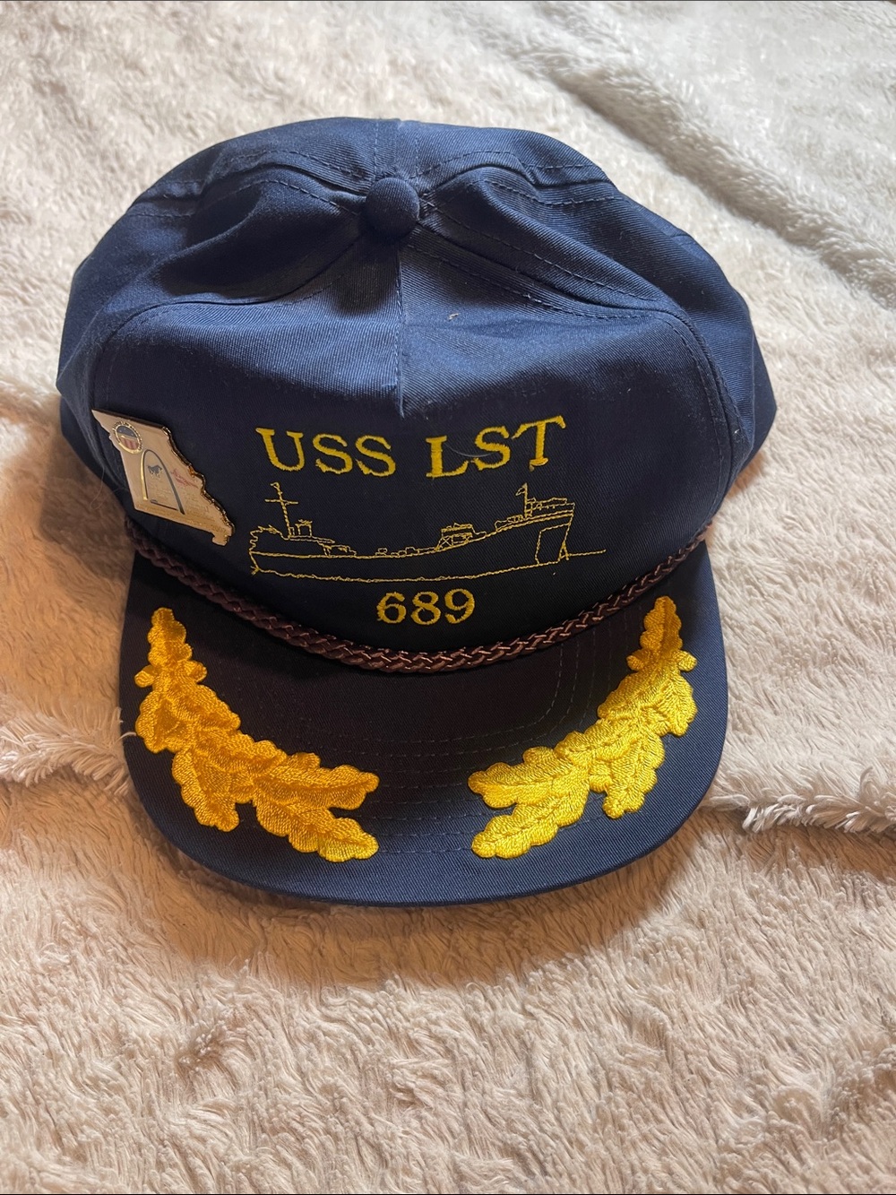 Vintage USS LST 689 hat